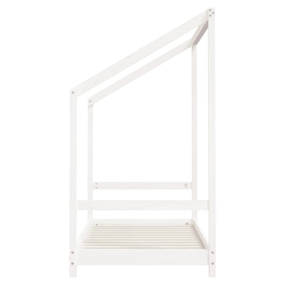 Giroletto per Bambini Bianco 80x160cm in Legno Massello di Pino - homemem39