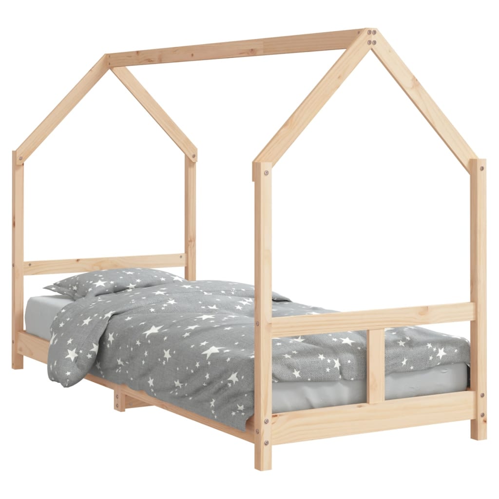 Giroletto per Bambini 80x200 cm in Legno Massello di Pino - homemem39