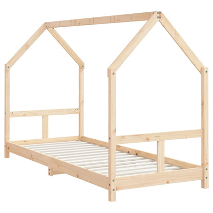 Giroletto per Bambini 80x200 cm in Legno Massello di Pino - homemem39