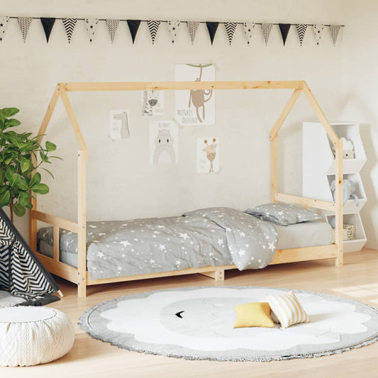 Giroletto per Bambini 80x200 cm in Legno Massello di Pino - homemem39