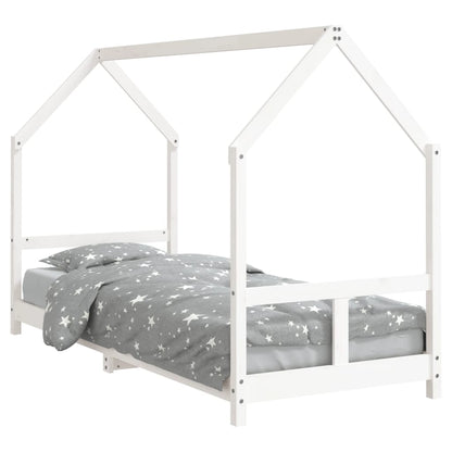 Giroletto per Bambini Bianco 80x200cm in Legno Massello di Pino - homemem39