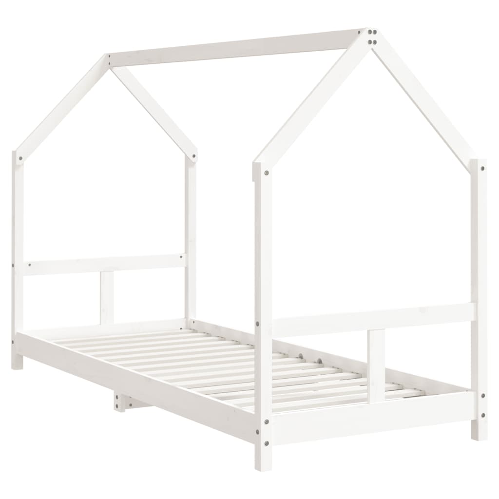 Giroletto per Bambini Bianco 80x200cm in Legno Massello di Pino - homemem39