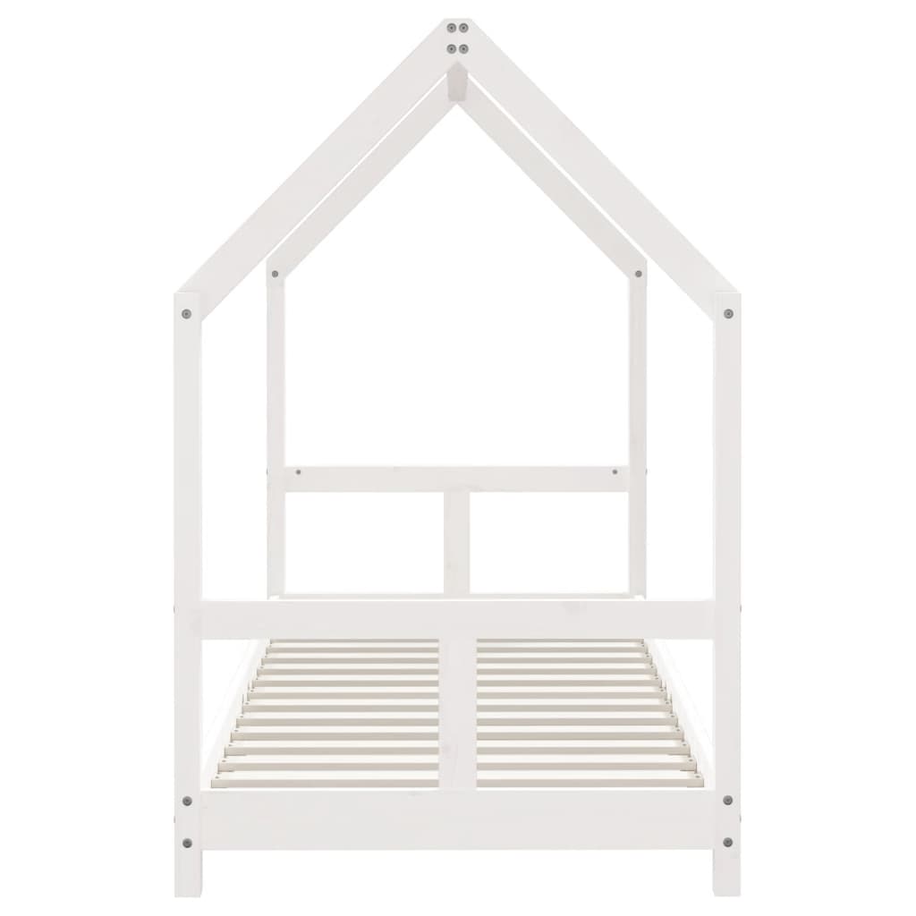 Giroletto per Bambini Bianco 80x200cm in Legno Massello di Pino - homemem39