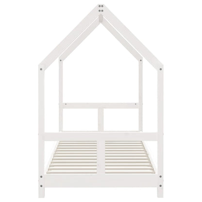 Giroletto per Bambini Bianco 80x200cm in Legno Massello di Pino - homemem39