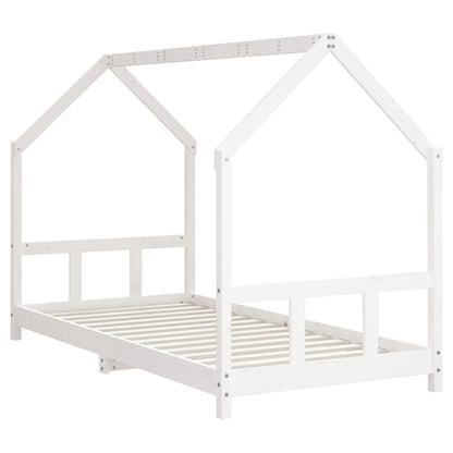Giroletto per Bambini Bianco 90x200cm in Legno Massello di Pino - homemem39