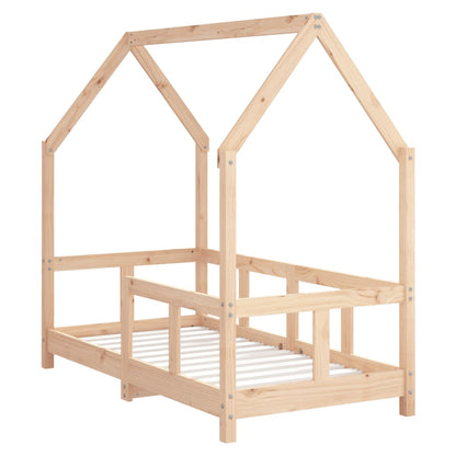 Giroletto per Bambini 70x140 cm in Legno Massello di Pino - homemem39