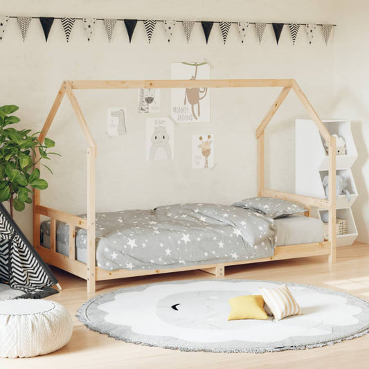 Giroletto per Bambini 90x190 cm in Legno Massello di Pino - homemem39