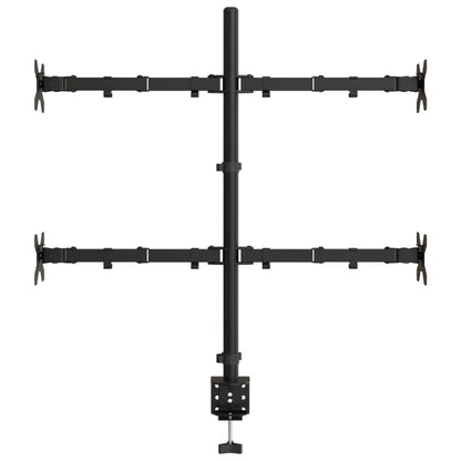 Supporto per Monitor in Acciaio Nero VESA 75/100 mm - homemem39