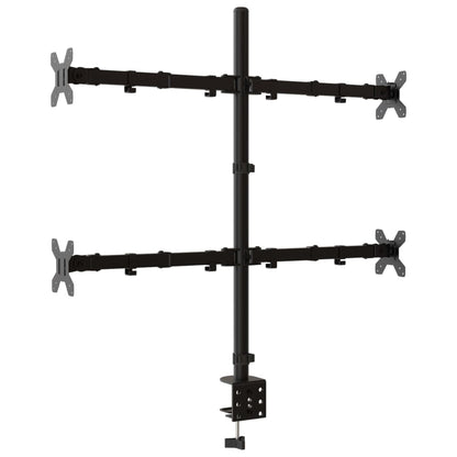 Supporto per Monitor in Acciaio Nero VESA 75/100 mm - homemem39