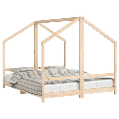 Giroletto per Bambini 2x(80x200) cm in Legno Massello di Pino | homemem39