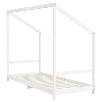 Giroletto per Bambini Bianco 2x(80x200) cm Legno Massello Pino - homemem39