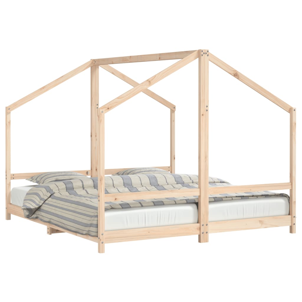 Giroletto per Bambini 2x(90x200) cm in Legno Massello di Pino | homemem39