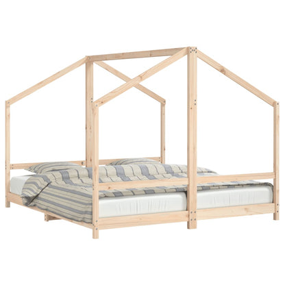 Giroletto per Bambini 2x(90x200) cm in Legno Massello di Pino - homemem39