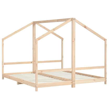 Giroletto per Bambini 2x(90x200) cm in Legno Massello di Pino | homemem39