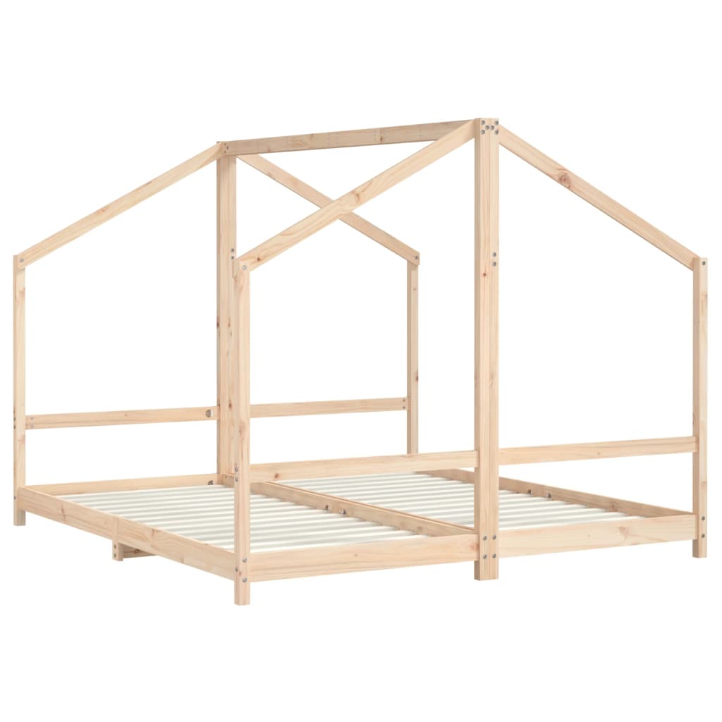 Giroletto per Bambini 2x(90x200) cm in Legno Massello di Pino - homemem39