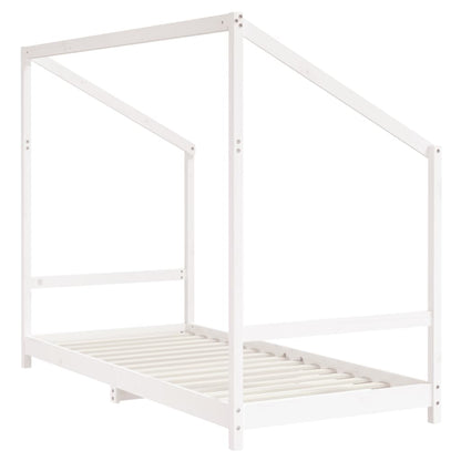 Giroletto per Bambini Bianco 2x(90x200) cm Legno Massello Pino - homemem39