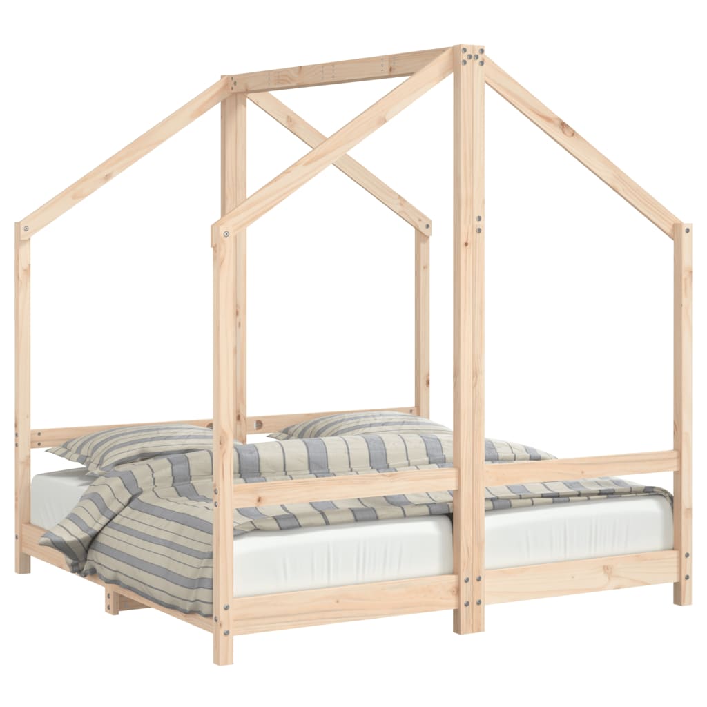Giroletto per Bambini 2x(70x140) cm in Legno Massello di Pino - homemem39
