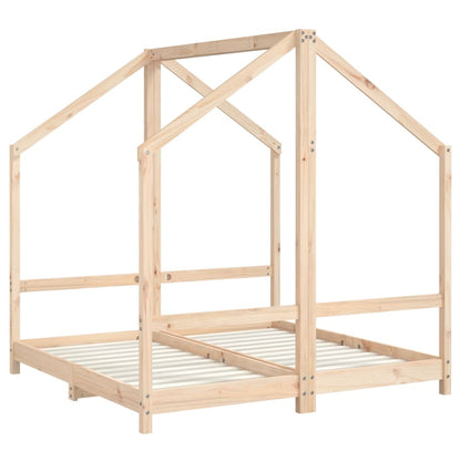 Giroletto per Bambini 2x(70x140) cm in Legno Massello di Pino - homemem39