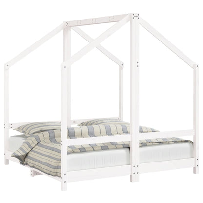 Giroletto per Bambini Bianco 2x(70x140)cm Legno Massello Pino - homemem39