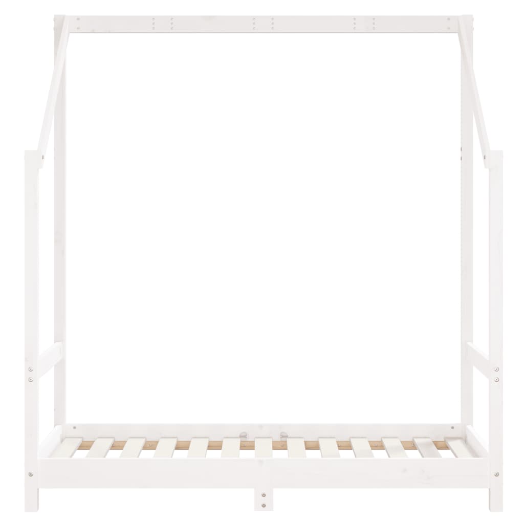 Giroletto per Bambini Bianco 2x(70x140)cm Legno Massello Pino - homemem39