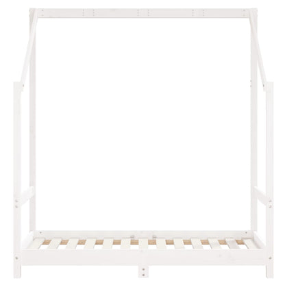 Giroletto per Bambini Bianco 2x(70x140)cm Legno Massello Pino - homemem39
