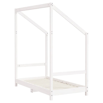 Giroletto per Bambini Bianco 2x(70x140)cm Legno Massello Pino - homemem39