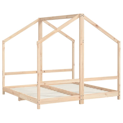 Giroletto per Bambini 2x(80x160) cm in Legno Massello di Pino - homemem39