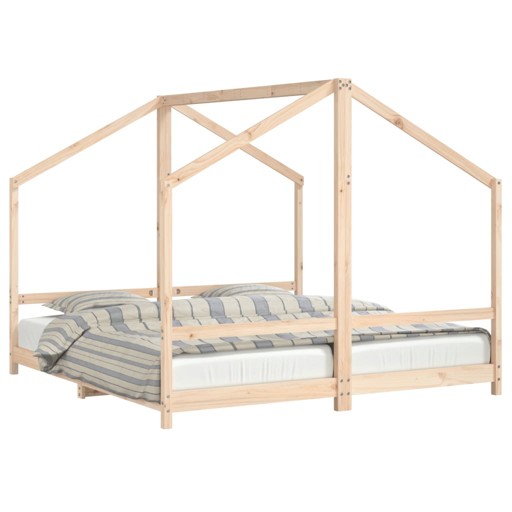 Giroletto per Bambini 2x(90x190) cm in Legno Massello di Pino - homemem39