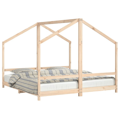 Giroletto per Bambini 2x(90x190) cm in Legno Massello di Pino - homemem39