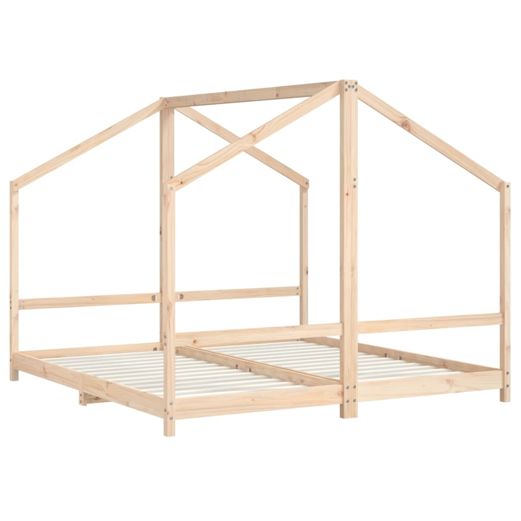 Giroletto per Bambini 2x(90x190) cm in Legno Massello di Pino - homemem39