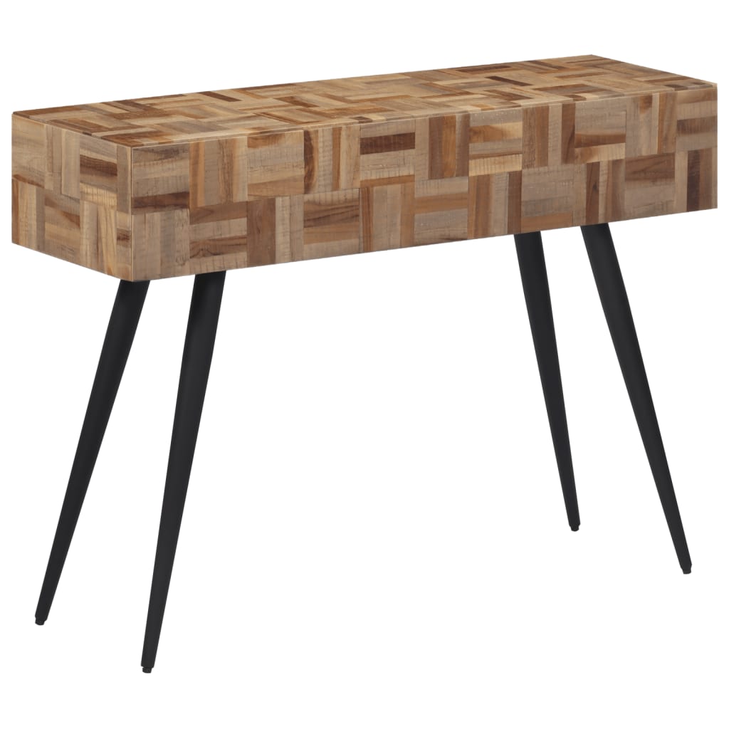 Tavolino Consolle 110x34x80 cm Teak Massello di Recupero | homemem39