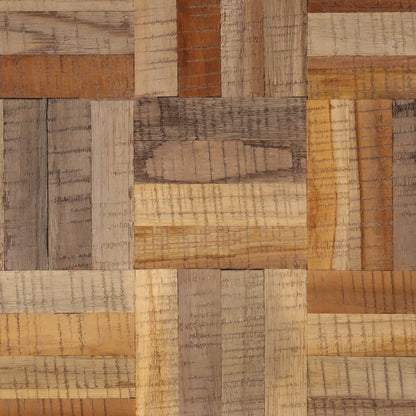 Tavolino da Salotto Grigio 55x55x40cm Massello Teak di Recupero | homemem39