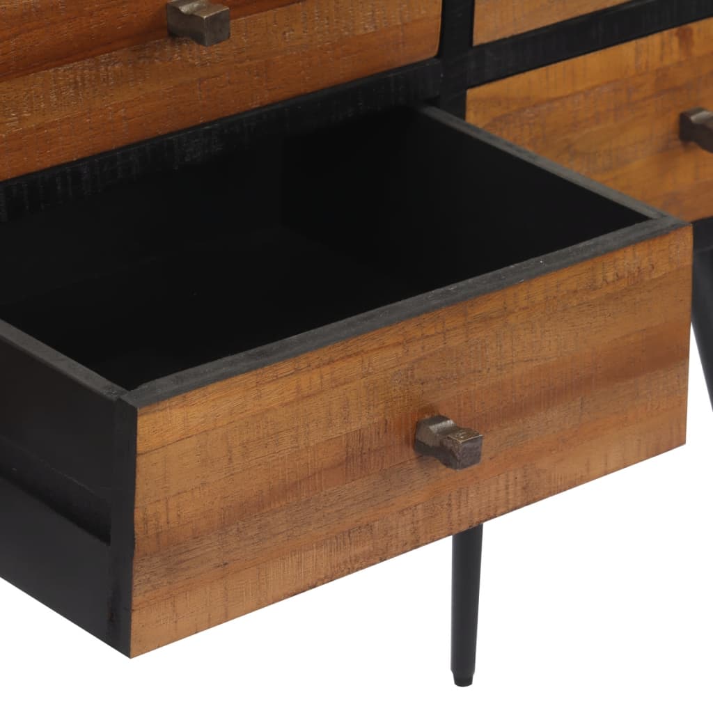 Tavolo Consolle con Cassetti 116x30x76cm Teak Massello Recupero - homemem39