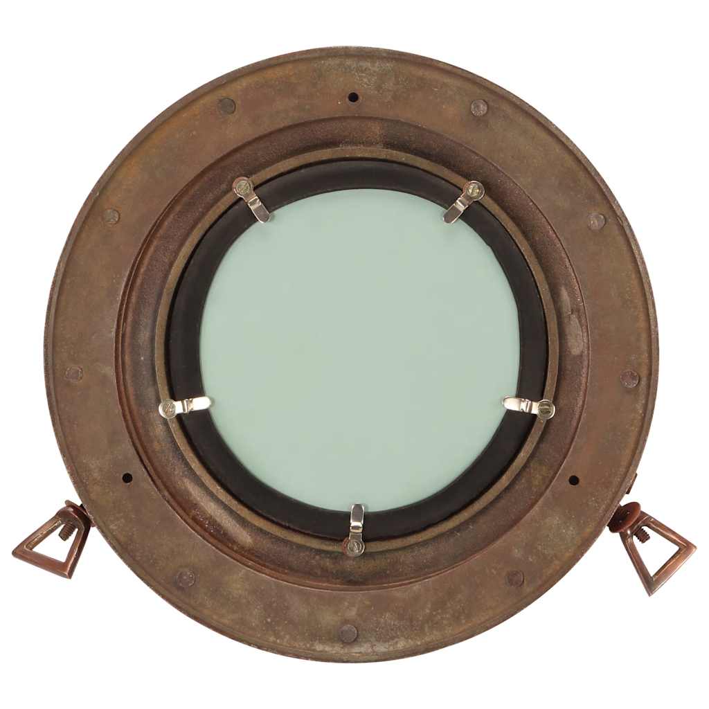 Specchio da Parete Design Oblò Ø30 cm in Alluminio e Vetro | homemem39