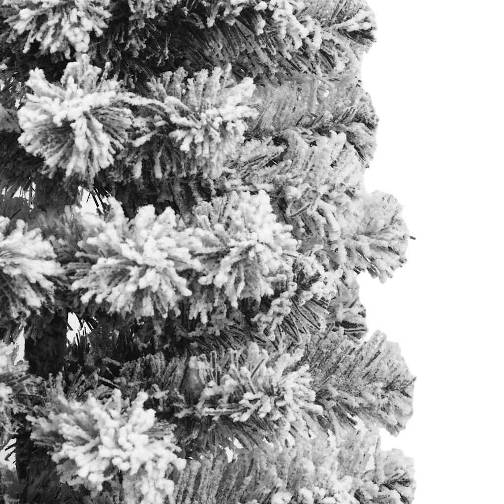 Albero Natale Artificiale Incernierato con Neve Fioccata 150 cm