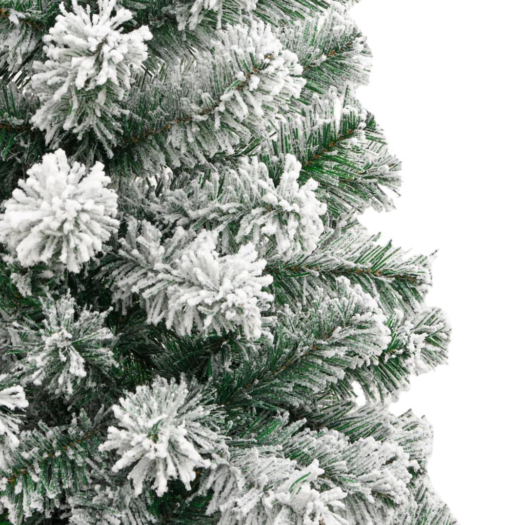 Albero Natale Artificiale Incernierato con Neve Fioccata 180 cm