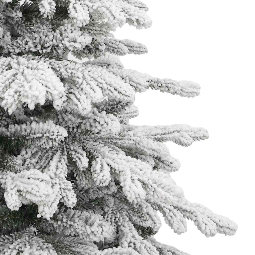 Albero Natale Artificiale Incernierato con Neve Fioccata 210 cm