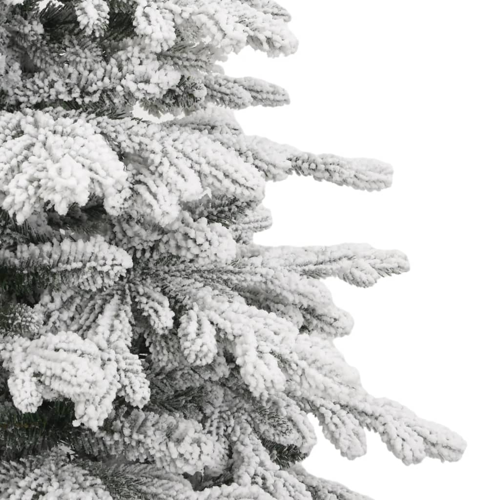 Albero Natale Artificiale Incernierato con Neve Fioccata 240 cm