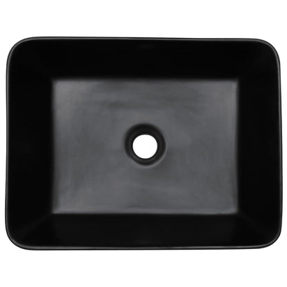 Lavabo Appoggio Nero e Blu Rettangolare 46x35,5x13 cm Ceramica - homemem39
