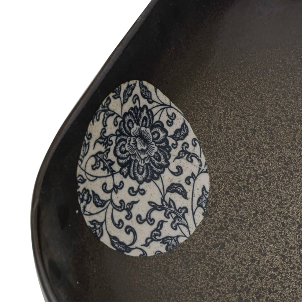 Lavabo Appoggio Multicolore Rettangolare 48x37,5x13,5 Ceramica - homemem39