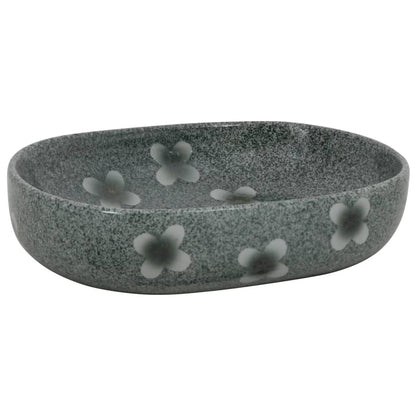 Lavabo da Appoggio Blu Ovale 59x40x14 cm Ceramica - homemem39