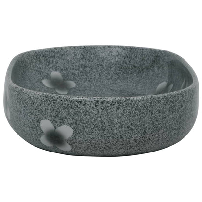 Lavabo da Appoggio Blu Ovale 59x40x14 cm Ceramica - homemem39