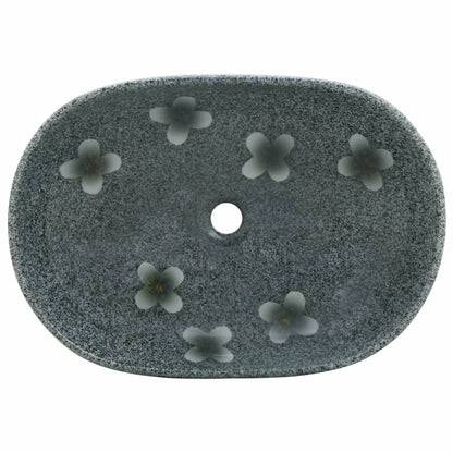 Lavabo da Appoggio Blu Ovale 59x40x14 cm Ceramica - homemem39