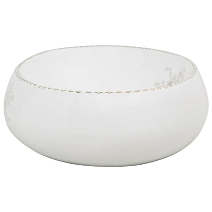 Lavabo da Appoggio Bianco Ovale 59x40x15 cm Ceramica - homemem39