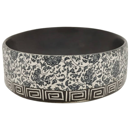 Lavabo da Appoggio Nero e Blu Ovale 56,5x36,5x13,5 cm Ceramica - homemem39