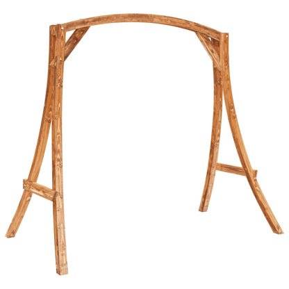 Sedia a Dondolo con Cuscino Massello di Abete Finitura in Teak - homemem39