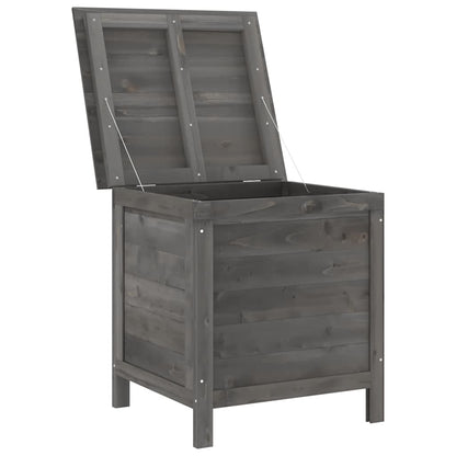 Contenitore da Giardino Antracite 50x49x56,5 cm Massello Abete - homemem39