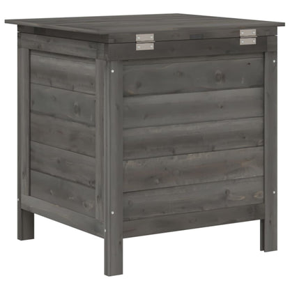 Contenitore da Giardino Antracite 50x49x56,5 cm Massello Abete - homemem39