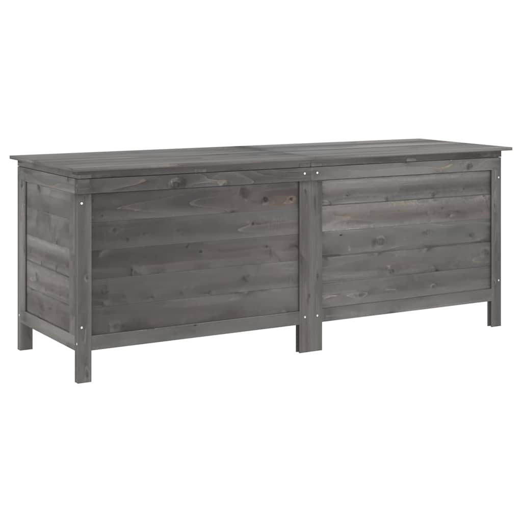 Contenitore da Giardino Antracite 150x50x56,5 cm Massello Abete - homemem39