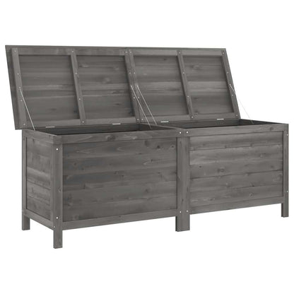 Contenitore da Giardino Antracite 150x50x56,5 cm Massello Abete - homemem39